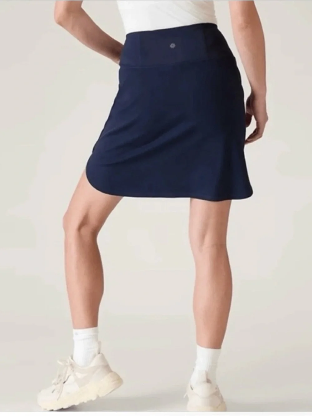 Athleta Fairway Golf Athletic Skort Skirt 16” Navy Blue Size Large - Picture 3 of 10